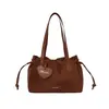Bolsa de mano Melard con cordón esmerilado para mujer, principios de otoño 2026, nicho retro de gran capacidad para el hombro y la axila