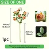Buquê de Rosas Plásticas para o Dia dos Namorados com Bordas Queimadas, Arranjo de Flores Fes com 7 Flores, Decoração com Flores Secas