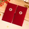 Envelope Vermelho Personalizado Popular Bolo de Aniversário Coroa Dourada Envelope Vermelho Universal Fosco com Opção de Impressão de Logo