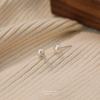 Aretes de Plata de Ley S999 Perla Natural de Agua Dulce Pequeña para Mujer Estilo Mini Simple Sentido de Alta Gama Estilo Japonés y Coreano Poste de Oreja No Alérgico