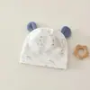 Gorro fetal para bebé, apto para todas las estaciones, hecho de algodón puro, para recién nacidos, para usar en la sala de partos y al aire libre, protege la fontanela, sin costuras y a prueba de viento