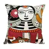 Funda de Almohada Impresionista Artística Cojín Lumbar con Estampado Abstracto de Picasso, Cojín Decorativo para Sofá Estilo Europeo