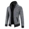 Comercio exterior Suéter con capucha nuevo para hombre 2024 otoño e invierno Suéter grueso con forro polar Abrigo de suéter Chaqueta casual para hombre