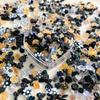 Venta caliente accesorios para uñas oro negro Negro naranja luz avanzado Garra de Gato Camelia lazo hada paquete de material para uñas