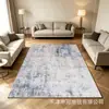 Alfombra Moderna Minimalista Abstracta para Sala de Estar, Área Grande, Cachemir Sintético, Lavable, Lavable a Máquina, Felpudo Antideslizante