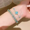 Pulsera de Flor Retro Francesa con Circonita para Mujer Estilo Dulce Fresco Personalidad Exquisito Anillo de Mano Moda Temperamento Joyería de Mano Versátil Venta al por Mayor