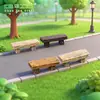 Musgo Micro-Paisaje Retro Banca Doble Accesorios de Decoración DIY Jardinería de Granja Paisajismo de Tiro Pequeños Adornos