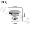 Jingmao-179 Manija Simple Negra Mate de Agujero Único con una Sola Manija Pequeña para Puerta de Gabinete Mango Pequeño Hueco Redondo de Cabeza Plana
