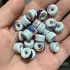 Acessórios de pulseira com contas espaçadoras de cerâmica colorida peça plana conta solta de cerâmica acessórios para joias contas lote solto materiais para roupas diy