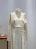 Popular Suéter de Punto Estilo Coreano con Cuello Alto y Diseño de Pliegues Laterales para Mujer en Otoño e Invierno con Tops Elegantes que Adelgazan la Cintura para Mujer