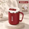 Taza de acero inoxidable 304 con tapa, taza de café de doble pared, vaso para beber para uso en la oficina, taza de té elegante