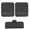 Em Estoque, Entrega Rápida, Microfone de Lapela Quadrado com Clipe e Redução Inteligente de Ruído, Omnidirecional, Microfone Integrado para Múltiplos Dispositivos