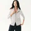 Nuevo cárdigan de punto trenzado de lana de cachemira para mujer Otoño/Invierno 2026, cuello alto medio, color liso, con doble cremallera