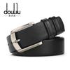 Cinto Novo de Couro da Rua Duli Couro Genuíno Masculino Camada Superior de Couro Bovino Cinto com Fivela de Pino Simples Clássico Cinto para Calças Masculinas