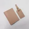 Porta-boletos Sencillo y Versátil Más Vendido Transfronterizo, Bolso Multifuncional para Pasaporte de Cuero PU, Etiqueta para Equipaje, Juego de Regalo, Venta Directa de Fábrica