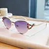 Nuevas gafas de sol retro de metal de ojo de gato, versátiles, de moda, de alta venta, con personalidad, para mujer, adecuadas para fiestas y desfiles, con protección solar