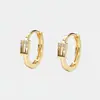 Abrazaderas para Orejas Nudadas para Mujer Estilo Frío Simple Ins Pendientes de Zirconia Temperamento Diseño de Nicho Pendientes Nudo Otoño e Invierno Viaje
