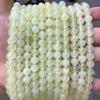 Contas Redondas de Xiuyu Natural, Jade de Montanha Novo, Contas Soltas de Jade Verde, Contas Artesanais, Pulseiras DIY, Colares, Acessórios para Joias Atacado