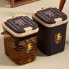 Cubo de Té Separación Seco y Húmedo Cubo de Basura Gran Capacidad Cubo para Residuos de Té Cubo de Drenaje de Plástico Transparente Cubo para Té Kung Fu Debajo de la Mesa