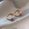 Pendientes Maillard Retro Ámbar Dorado 2025 Nuevo Estilo Popular Lujo Accesible Pendientes Elegantes de Gama Alta para Mujer