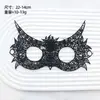 Máscara de Halloween Accesorios para Transmisión en Vivo Mascarada Gótica Cosplay Máscara de Encaje Negro Máscara para Ojos de Adulto
