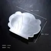 Ornamento de tigela redonda de gesso translúcido natural marroquino, coleção de tigelas de desmagnetização e purificação de gesso, acessório de recipiente de tigela de desmagnetização