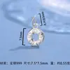 Plata Pura 999 Estilo Chino Colgante Redondo Hueco para Collar Pulsera Accesorios de Joyería Joyería Hecha a Mano