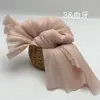 Tela de Organza con Textura Plisada de Poliéster con Patrón de Copos de Nieve, Vestido Camisero Ligero, Tela con Adorno de Encaje Lolita