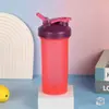 Copo Esportivo Personalizado Novo 600ml Fitness Copo Plástico Fitness Bola Misturadora Copo para Milkshake Copo Coqueteleira