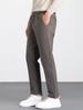 Pantalones de Lana Estilo Coreano para Hombre Primavera y Otoño Rectos Cortos Slim-fit de Gama Alta Adelgazantes Pantalones Casuales de Negocios para Hombre