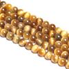 Pedra Natural Olho de Tigre Dourado Sul-Africano Contas Soltas Acessórios para Joias DIY Contas Redondas Contas para Pulseira Semi-Acabada