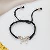 Pulsera de Mariposa Lujo Ligero Fresca Dulce Versátil Pulsera de la Suerte Diseño Nicho Joyería Regalo de Cumpleaños Venta al por Mayor