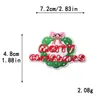 Patches de tecido bordados à máquina com designs de Papai Noel, boneco de neve, renas, árvore de Natal e floco de neve para patches artesanais DIY