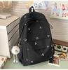 Mochila Nueva Estilo Japonés Ins de Aspecto de Alta Calidad Fresca y Dulce de Color Caramelo con Lazo para Estudiantes de Secundaria y Preparatoria Mochila Ligera