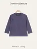 Camisetas de Manga Larga para Niños y Niñas, Tops Redondos para Primavera y Otoño, Camisetas Interiores, Tops Transpirables para Bebés, Ropa Delgada para Niños