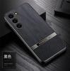 Para funda de teléfono móvil Samsung S23 nueva S22 grano de madera cuero liso S24Ultra negocios s21 lente todo incluido anticaída