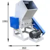 Trituradora de plástico, trituradora industrial grande y potente, trituradora de papelera azul para frutas, trituradora de reciclaje de parachoques
