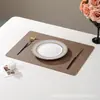 Mantel Rectangular de Cuero para Hotel Impermeable y a Prueba de Aceite Sin Lavado Mantel Estilo Occidental Esterilla Aislante Anti-quemaduras Mantel para Mesa de Comedor Posavasos de Lujo Ligero