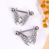 Moda Europa y Estados Unidos anillo de pecho de amor rosa transfronterizo cabeza de zorro uña de pecho anillo de pezón de acero inoxidable decoración de pecho comercio exterior perforación