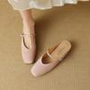 Nuevas Chanclas de Estilo Chino Estilo Nacional de Seda y Piel de Vaca Baotou Mueller Bankuo Primavera 2024 de Ponerse Fácil Estilo Perezoso Cómodas para Mujer