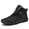 Botas de Nieve de Terciopelo para Exterior Nuevas de Invierno Suela Gruesa Antideslizante Engrosadas Impermeables Cálidas Zapatos de Algodón para Pareja Zapatos de Hombre de Caña Alta