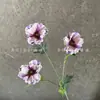 Flor de amapola artificial de EVA de 3 cabezas, estilo pastoral, arreglo floral para mesa de comedor de sala de estar, decoración de boda, arreglo de flores de seda