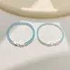Pulsera de Zirconia de Color Sólido para Mujer, Moderna y Versátil, Exquisito Estilo para el Trabajo, Pulsera Brillante de Nicho, Pulsera Pequeña de Serie de Color Puro