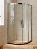 Habitación de ducha con ventilador en arco de acero inoxidable, baño integral, habitación de ducha separada de zona seca y húmeda, puerta de vidrio templado para bañarse