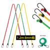 Cuerda elástica exterior de 1.2 m alargada, cuerda elástica para tienda de campaña de 8 mm de grosor, tendedero de camping a prueba de viento, cuerda para atar equipaje