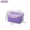 Caixa de Armazenamento para Geladeira Drenante Caixa para Manter Fresco Grau Alimentício Especial para Refrigeração Congelada Selada para Manter Fresco Cozinha Caixa para Frutas e Legumes