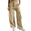 Europa y Estados Unidos suministro transfronterizo de pantalones cargo jeans rectos holgados de pierna ancha con múltiples bolsillos