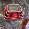 Caja de Aislamiento Frío de Acero Inoxidable Set de 4 Piezas Calentador de Comida Contenedor de Almacenamiento Térmico