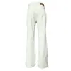 Pantalones Acampanados de Mezclilla Ajustados de Color Sólido Cleanfit para Hombre, Pantalones de Moda Urbana con Parches Desgastados y Pantalones Casuales de Longitud Completa