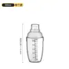 Set de Tazas Shaker con Escala para Bebidas Caseras, Shaker de Resina para Bar, Coctelera, Vaso Shaker Manual